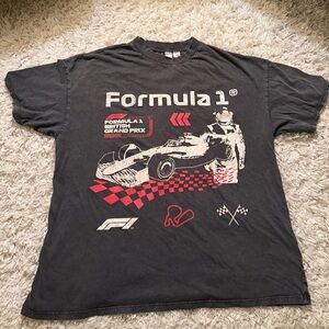 H&M Formula 1 Graphic Black T-Shirt